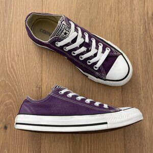 Converse Shoes Women 7 Chuck Taylor All Star Canvas Purple Eggplant Peel 149525C